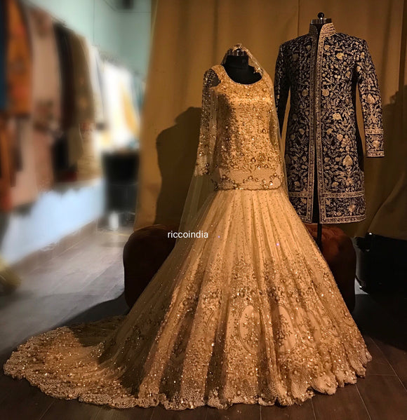 Ejaaz Couture on Instagram: “Sage green floral painted lehenga with  burgundy sequinn embellished dupatta //… | Silk lehenga, Wedding lehenga  designs, Floral lehenga